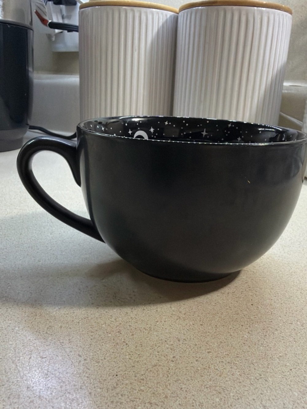 Black Ceramic Starry Interior Mug - Home Dining